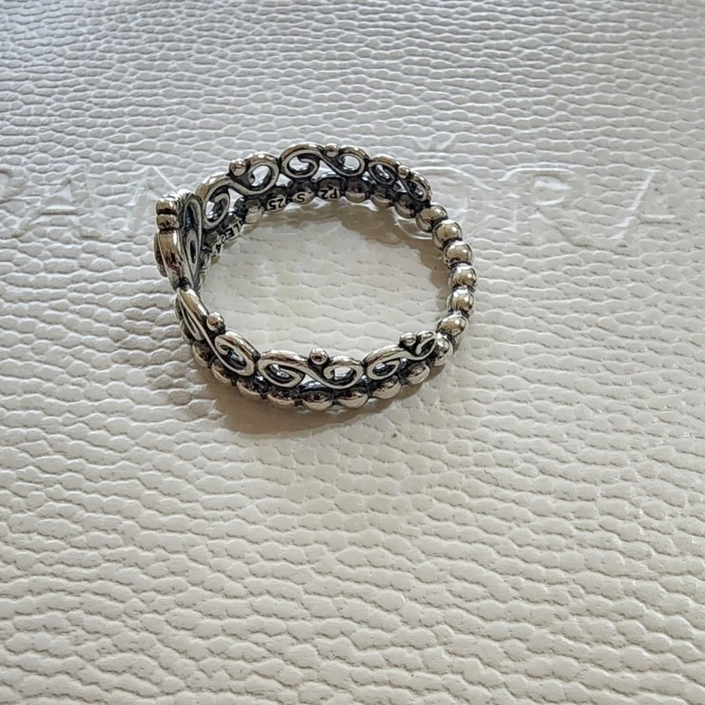Pandora Princess Tiara Crown Ring size 54